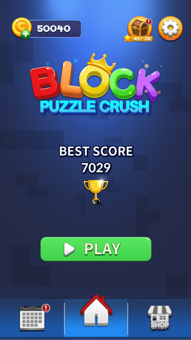 Captura de Tela do Jogo Block Puzzle Crush