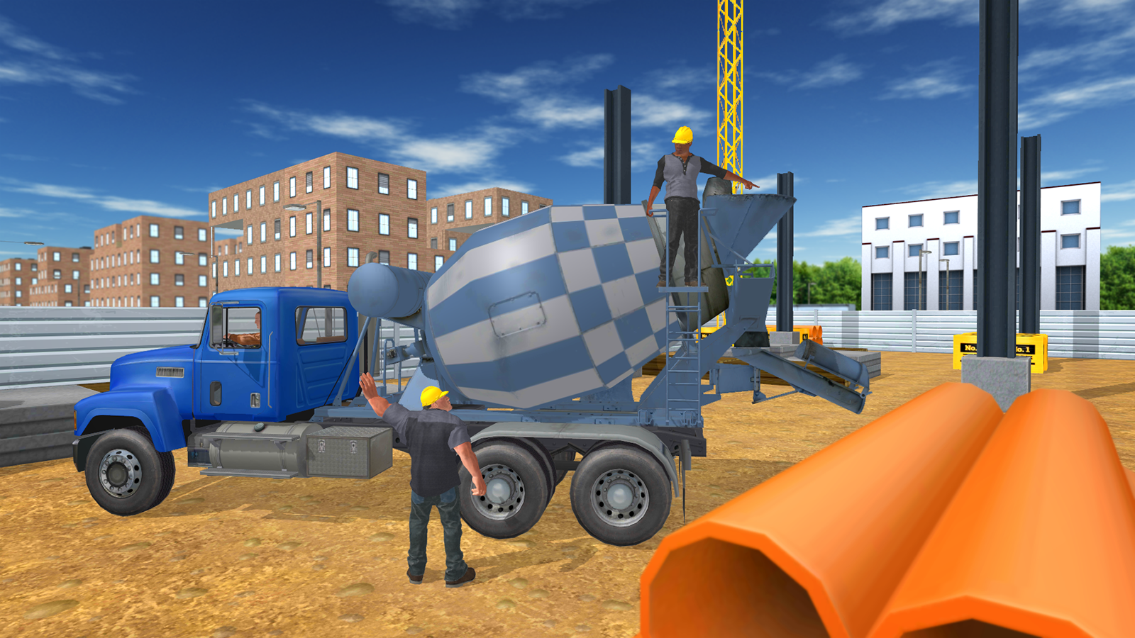Construction Truck Transport Game Screenshot