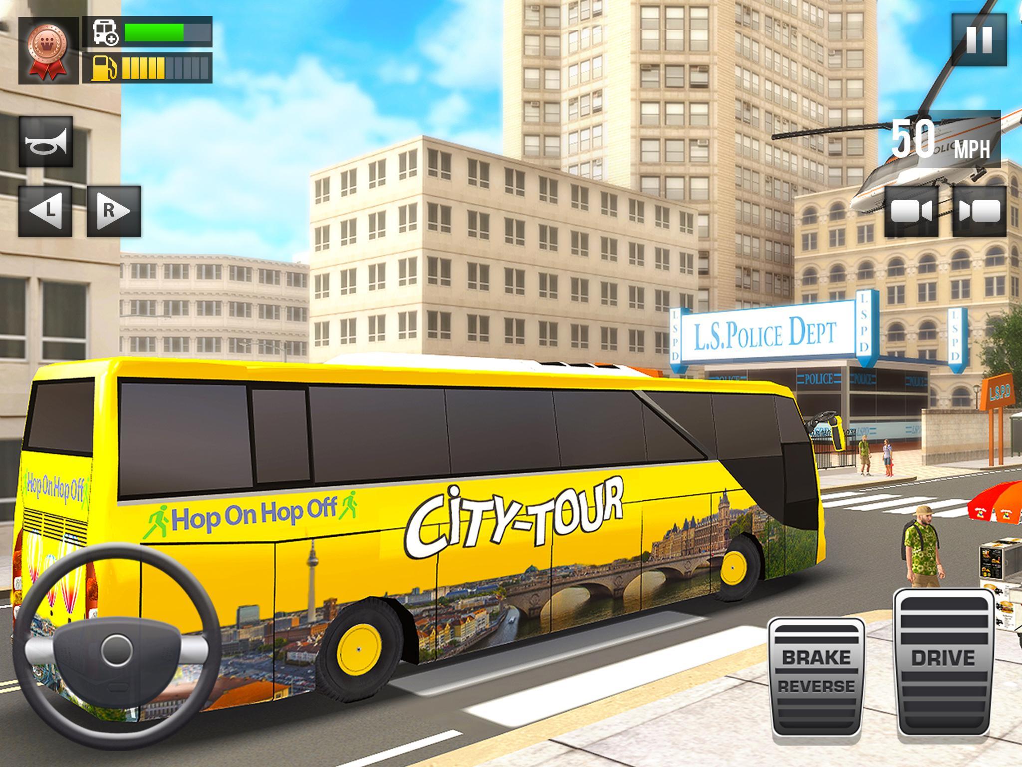 Long City Bus Driver 🚍🔥 Bus Simulator : Ultimate Multiplayer! Bus Wheels  Games Android 