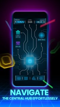 Cyber Cyball: Stick Blast Game Screenshot