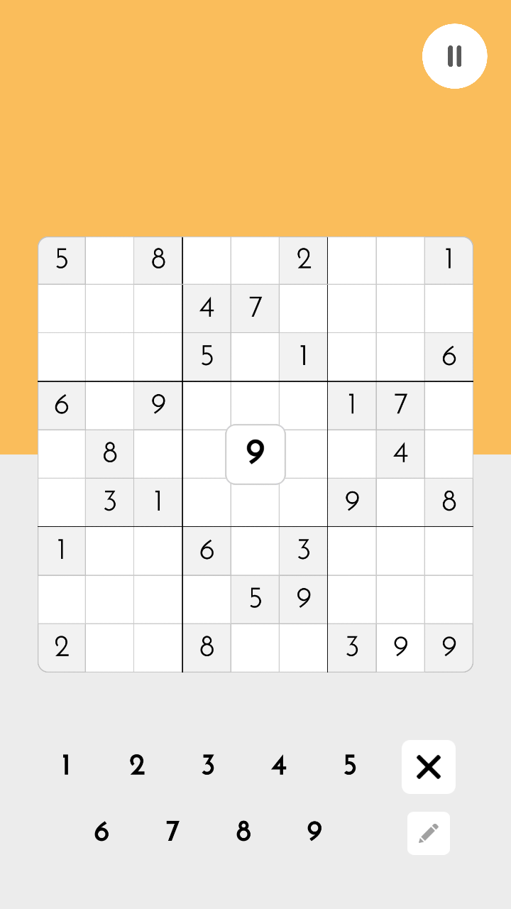 Minimal Sudoku 게임 스크린 샷