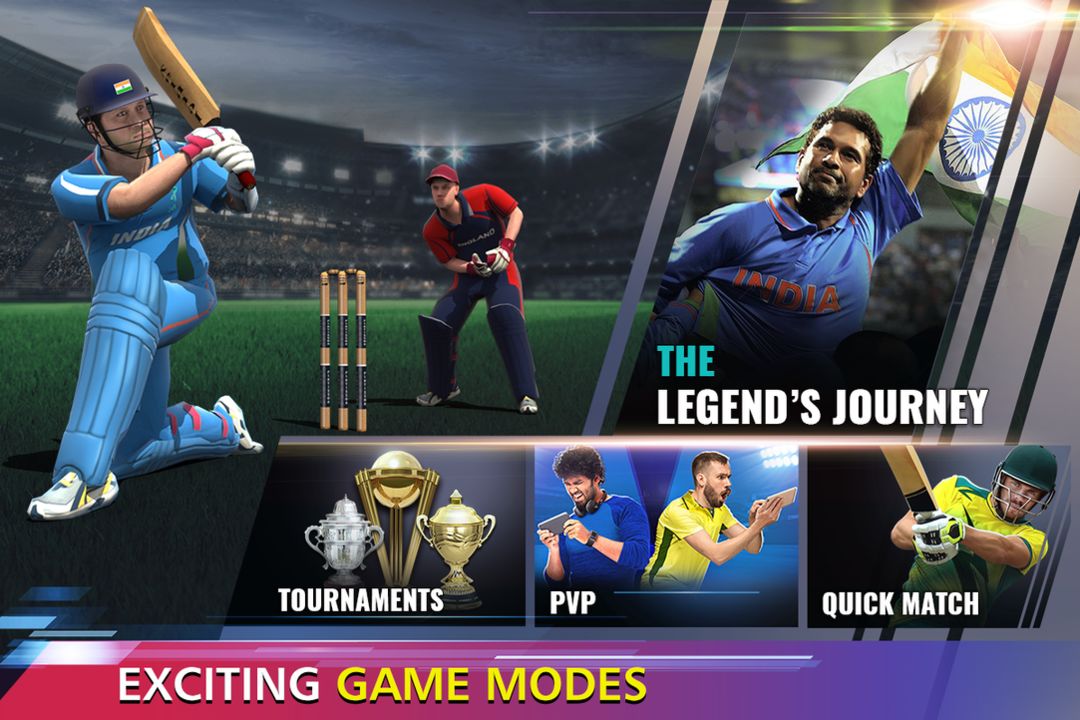 Screenshot of Sachin Saga Cricket Champions