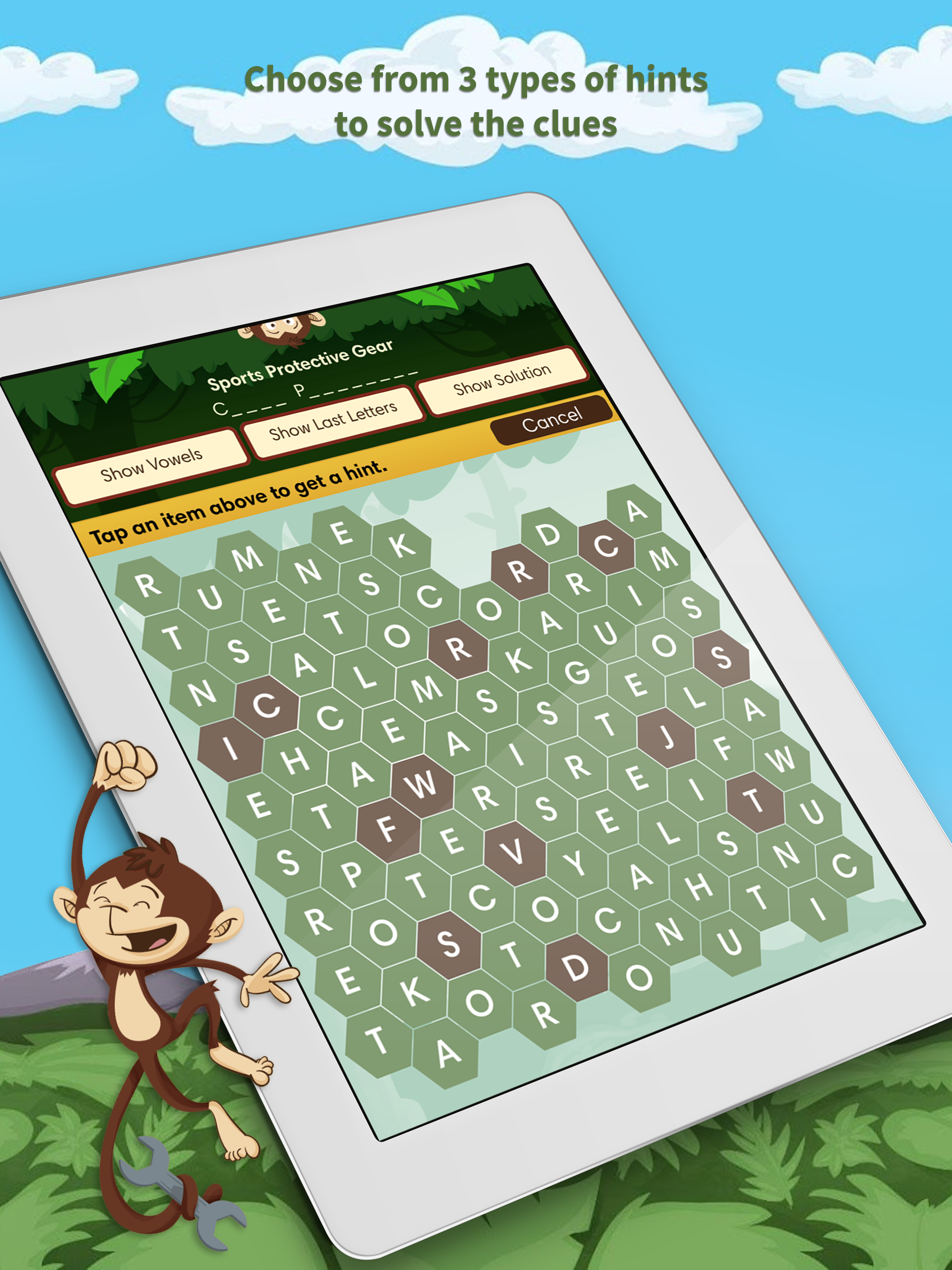 Monkey Wrench – Word Search ภาพหน้าจอเกม