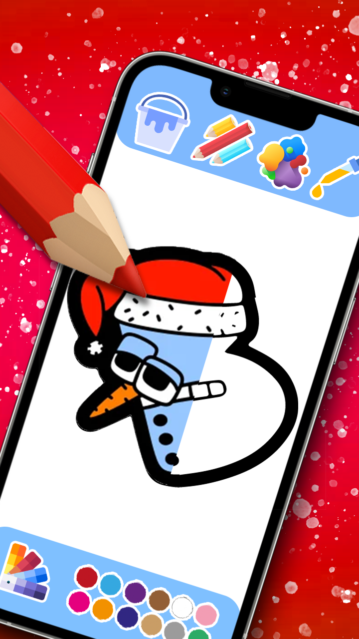 Captura de Tela do Jogo Alphabet Lore Coloring Book