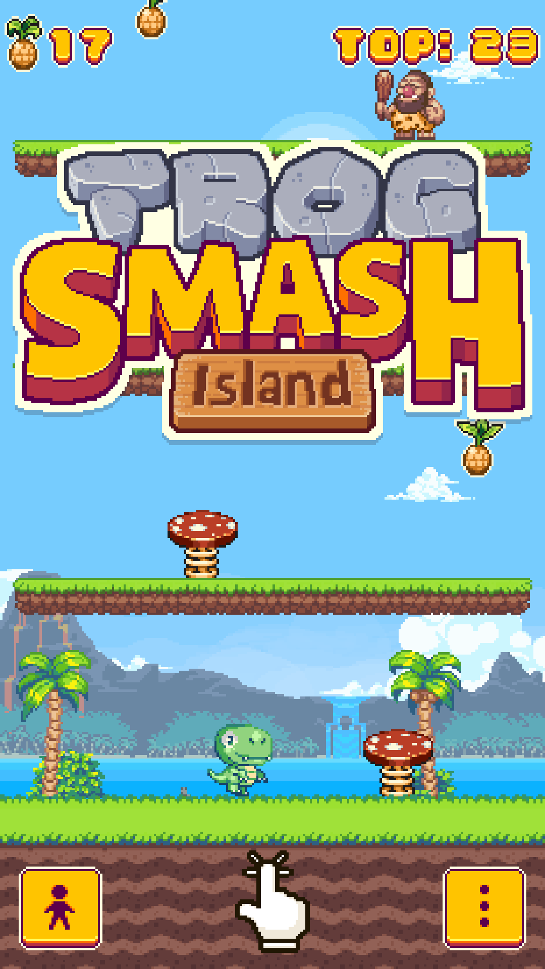 Trog Smash Island - A jurassic adventure ゲームのスクリーンショット