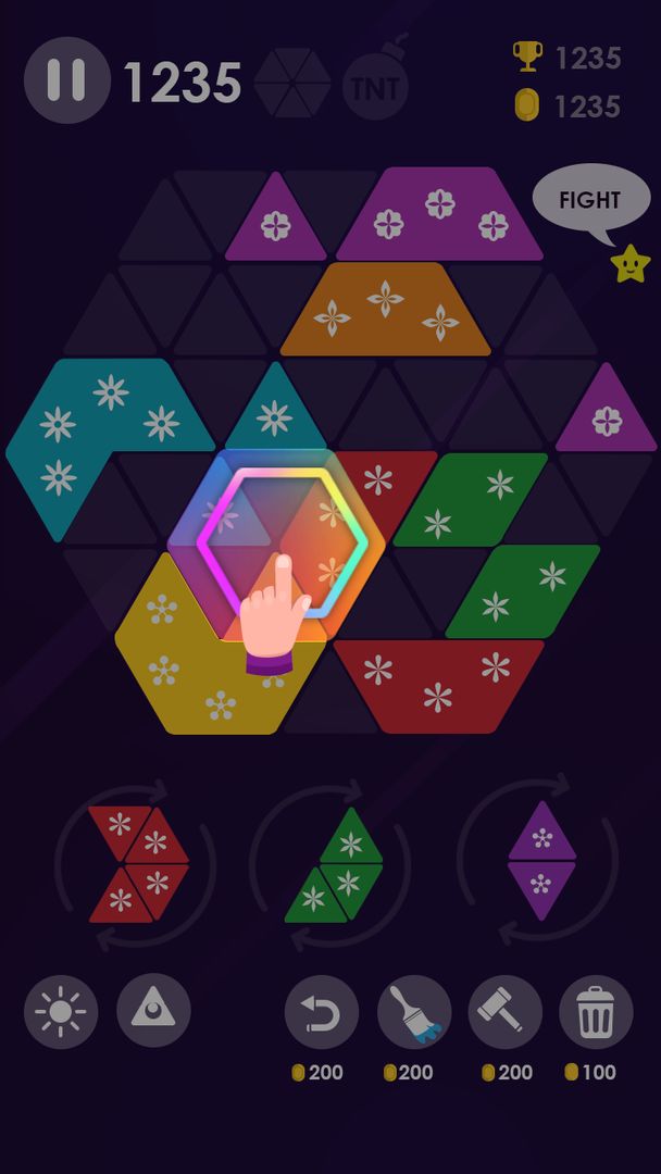 Screenshot of Make Turbo Hexa Puzzle