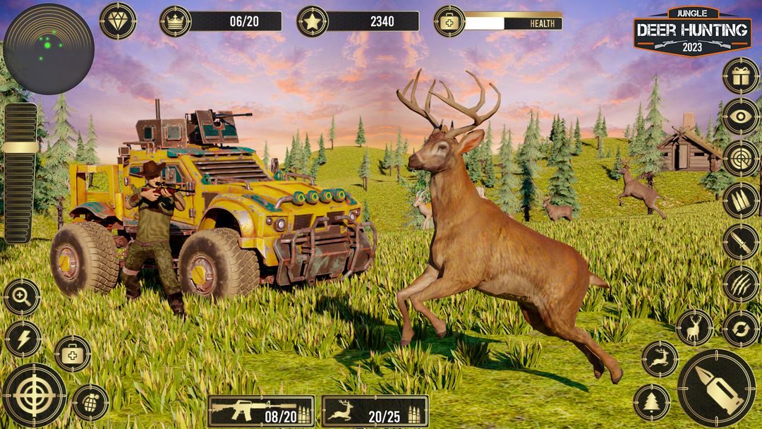 정글 사슴 사냥 게임 스크린 샷