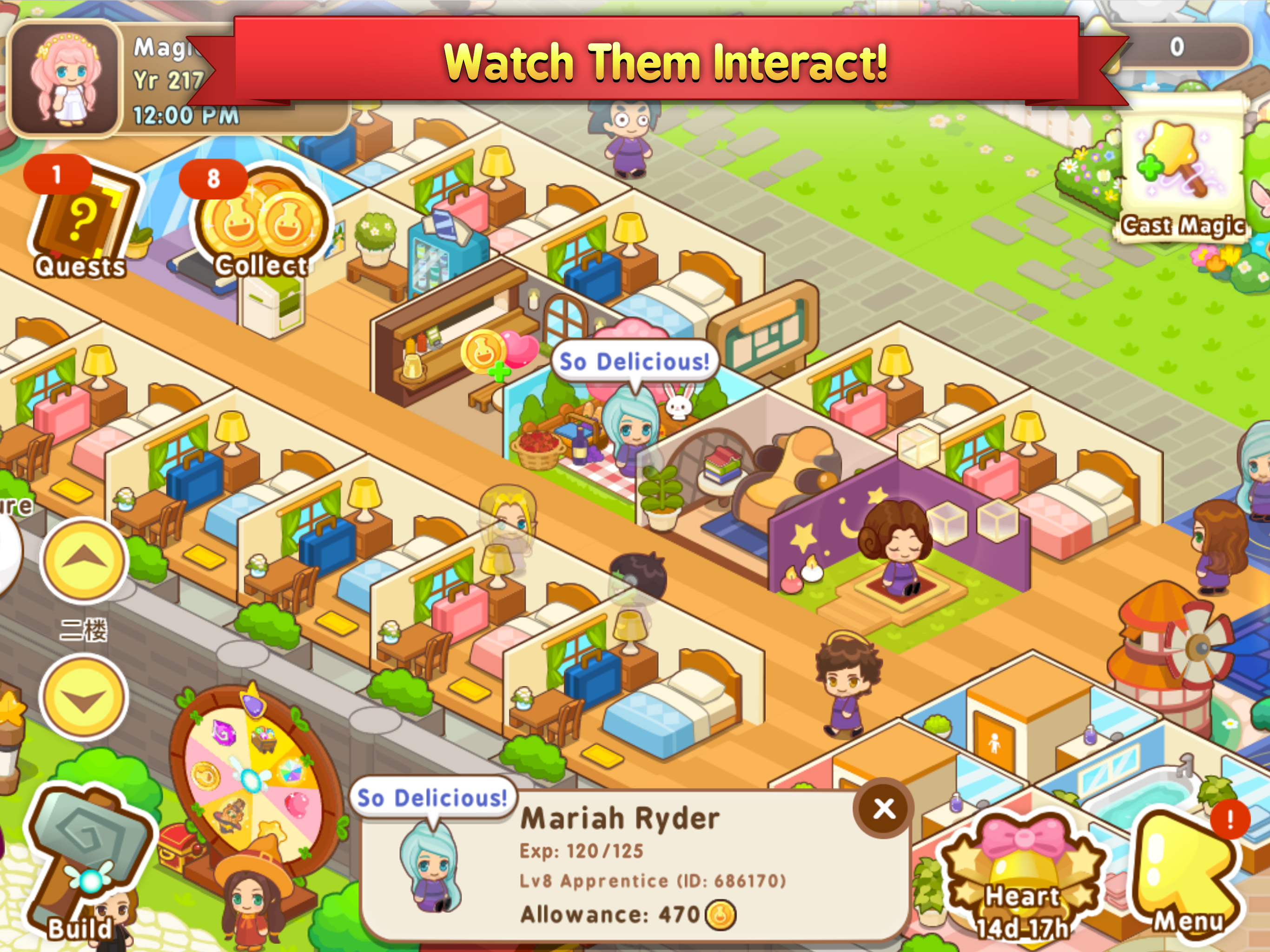 Magic School Story ภาพหน้าจอเกม