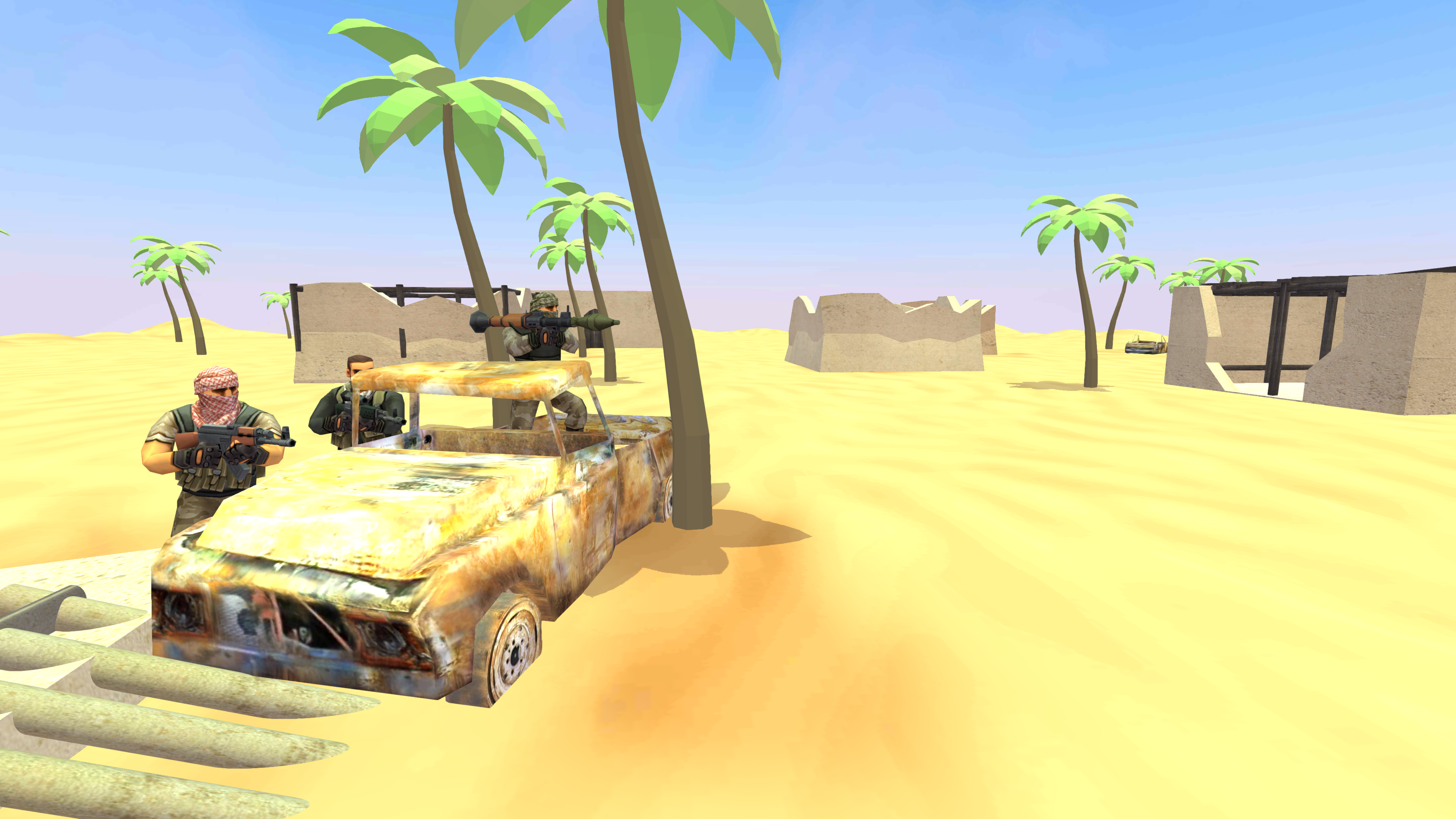Screenshot 1 of កម្មវិធីប្រឆាំងភេរវករ Epic Battle Simulator 1.08