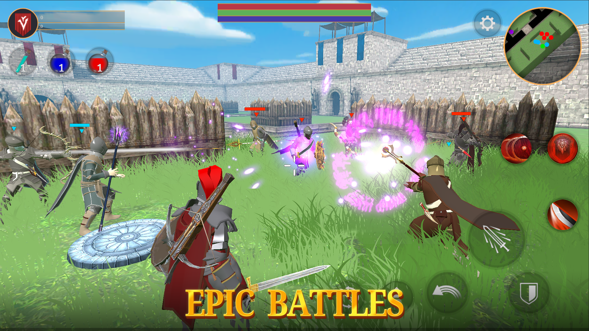 Combat Magic Spells & Swords Game Screenshot