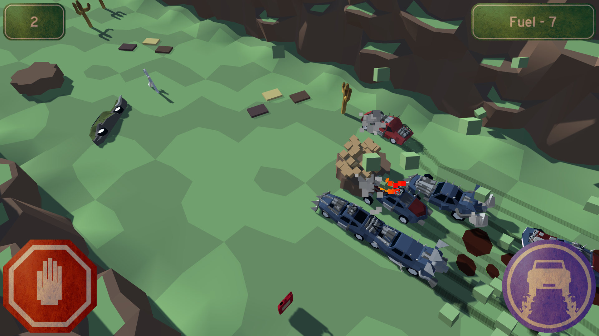 Wrecky Road: Canyon Carnage Game Screenshot