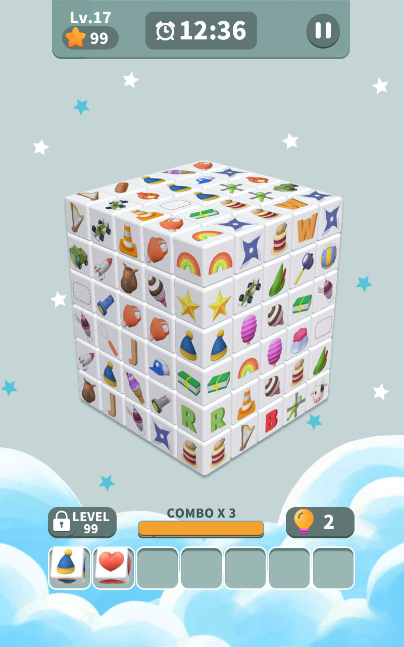 Screenshot of Cube Master 3D - Match 3 & Puzzle Game