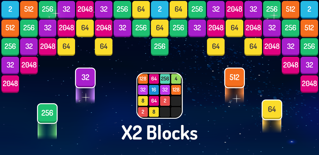 Banner of X2 Blocks - 2048 Number Game 