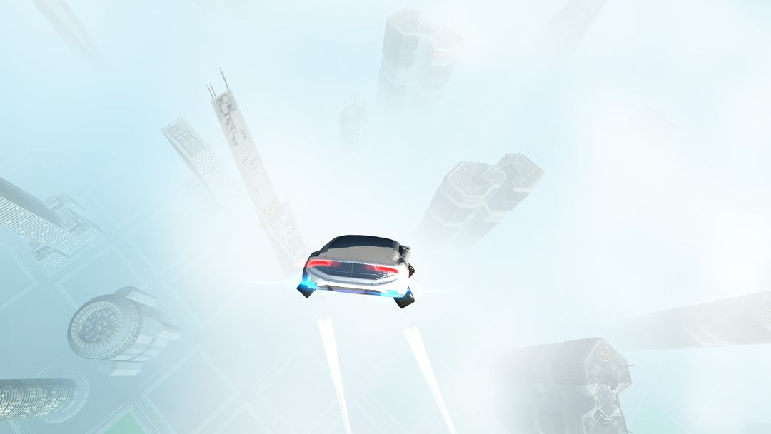 Futuristic Flying Car Driving ภาพหน้าจอเกม