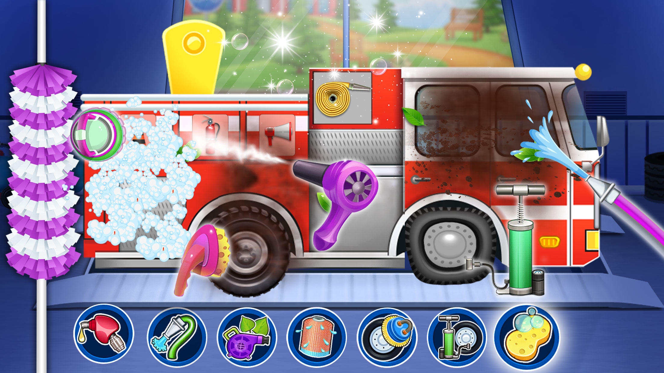 Screenshot 1 of Mga Larong Fire Engine Rescue Truck 1.7