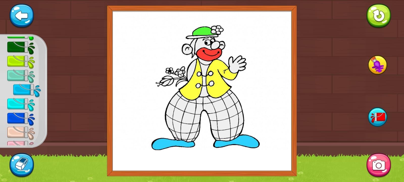 Cuplikan Layar Game Coloring Clown doll