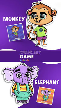 Скриншот игры Memory Game Animals
