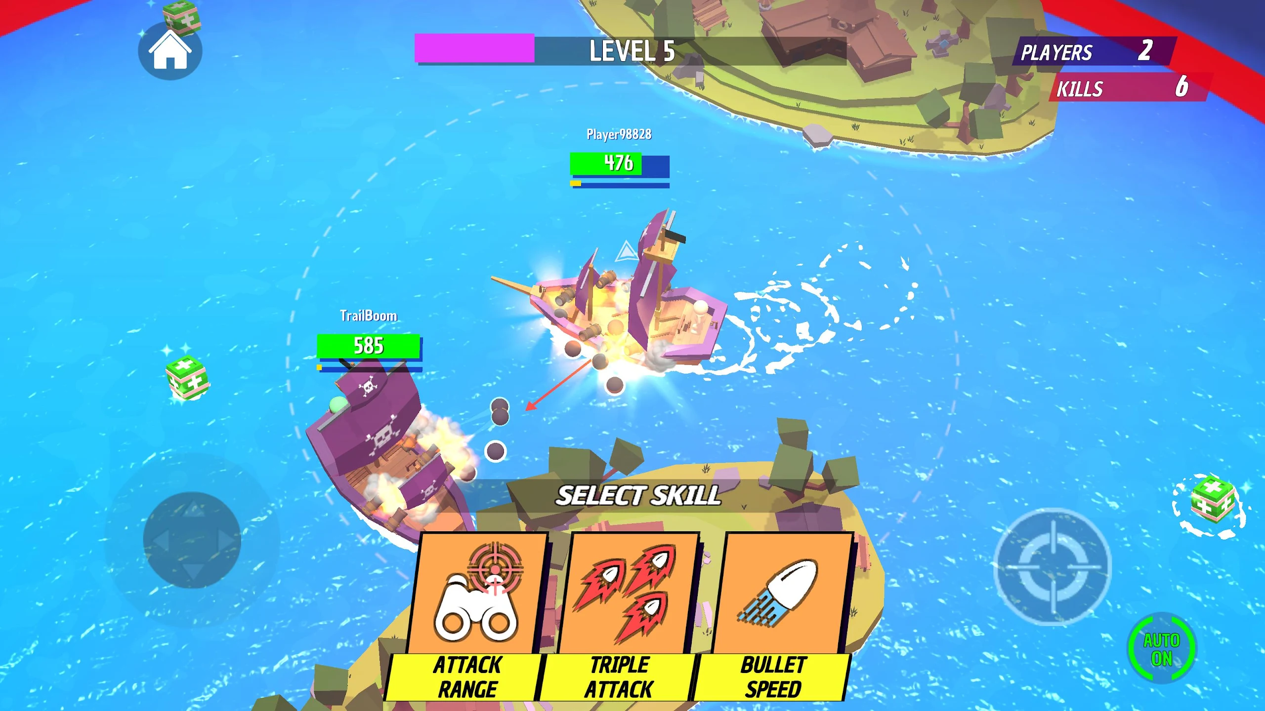 Pirate Pursuit Game Screenshot