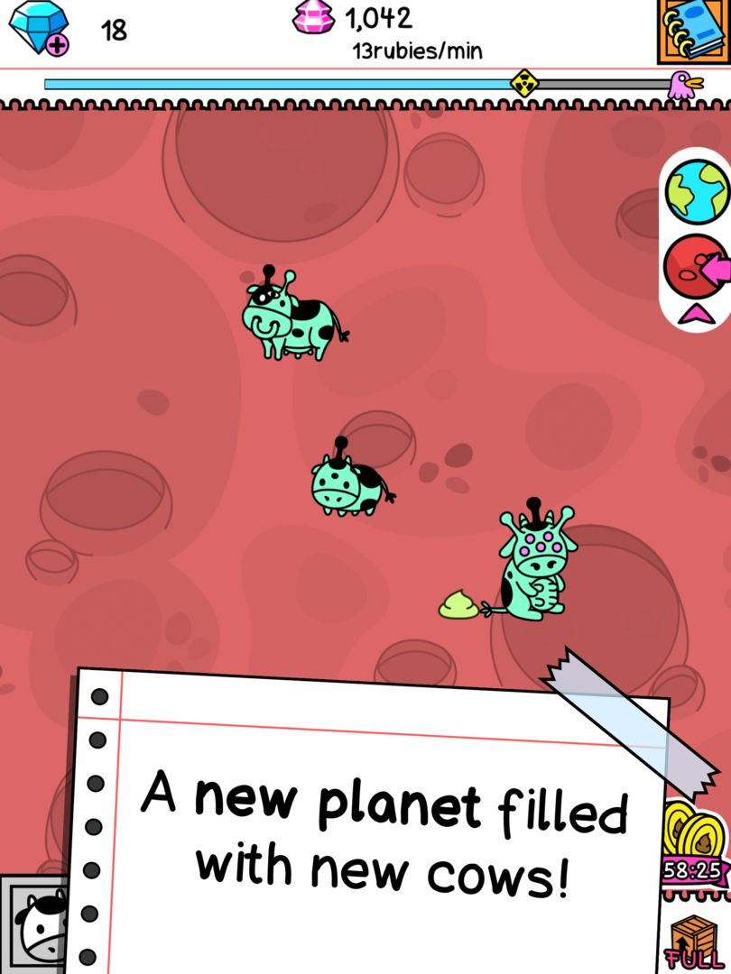 Screenshot of Cow Evolution - Crazy Cow Making Clicker Game