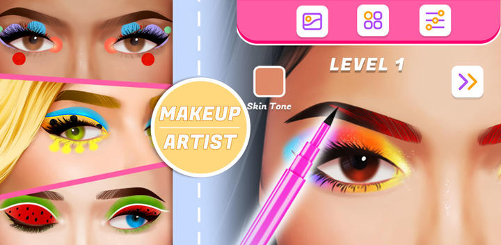 Banner of Eye Makeup Artist Makeup Games 2.0