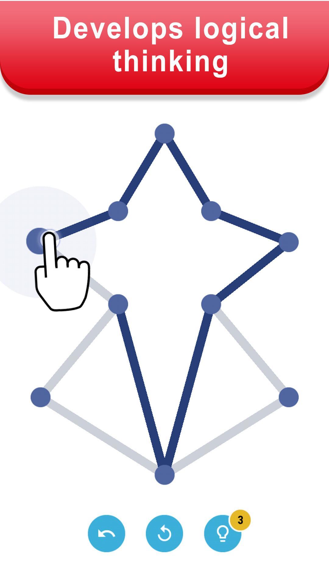 Скриншот игры One Line Puzzle - Connecting Dots