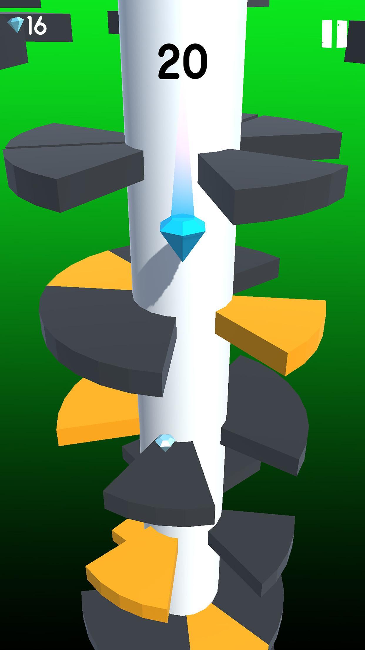 Captura de Tela do Jogo 球跳塔