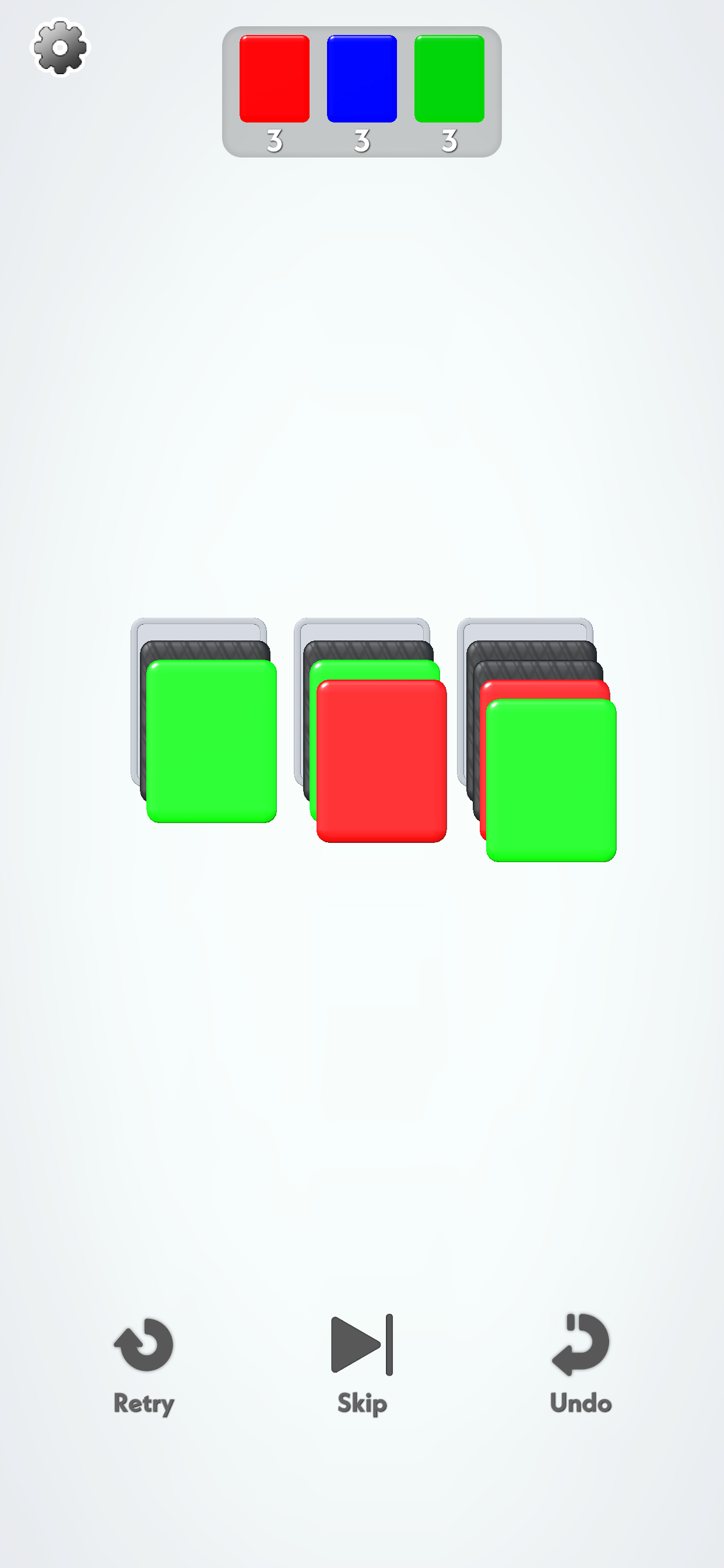 Color Card Solitaire Game Screenshot