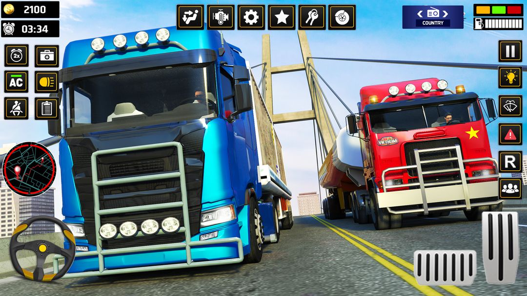 美國卡車駕駛學校：越野運輸遊戲遊戲截圖