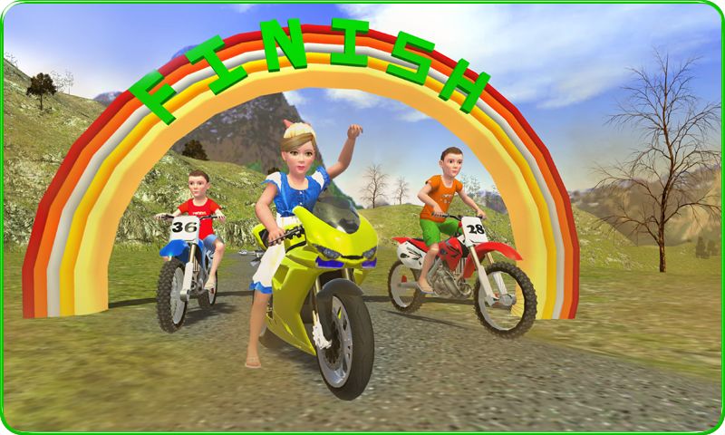 Screenshot of Kids Offroad Motorbike Racing Driver