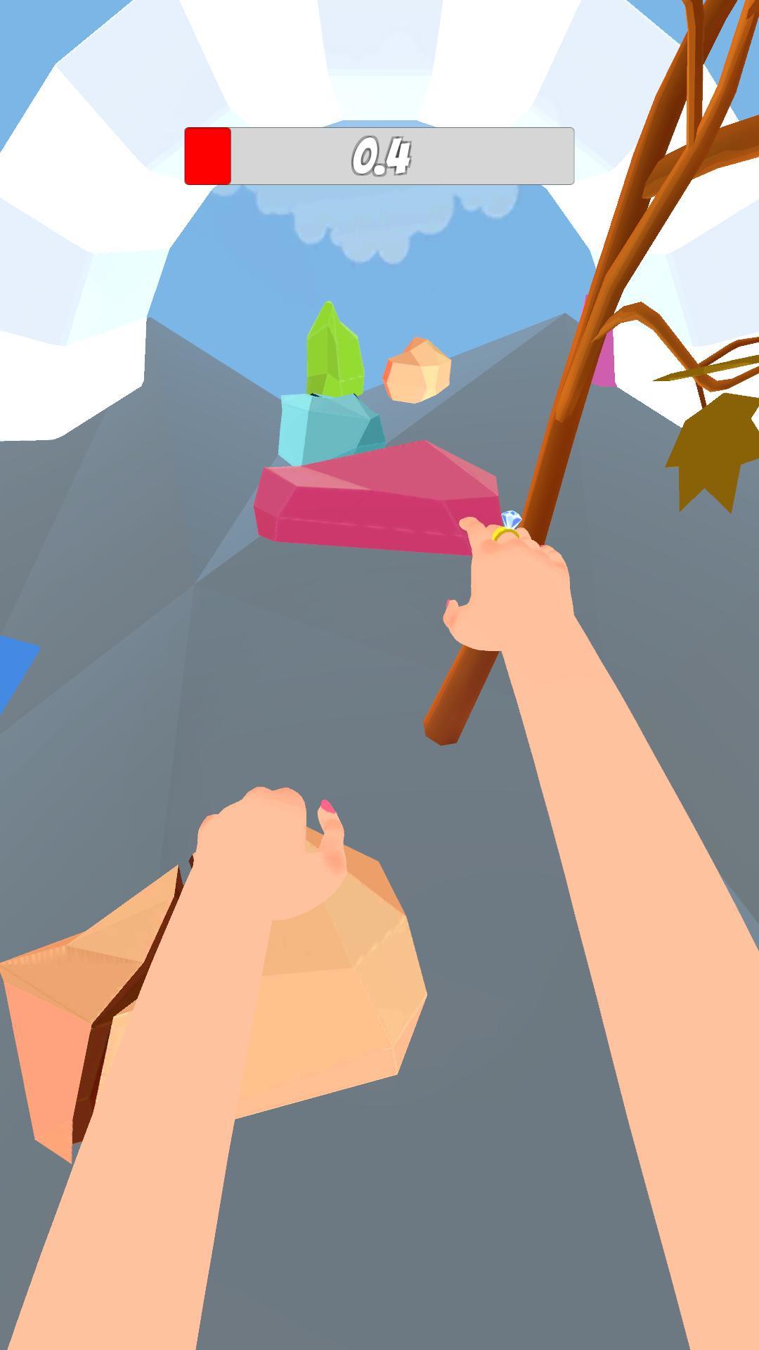 Cuplikan Layar Game Stretch Rock Climber