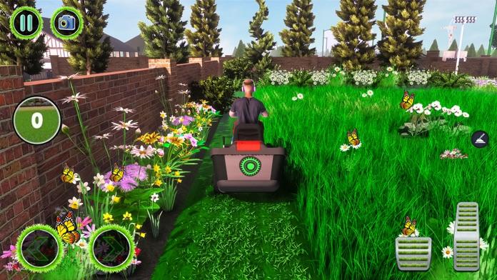 Скриншот игры Greenup Lawn Mowing Simulator!