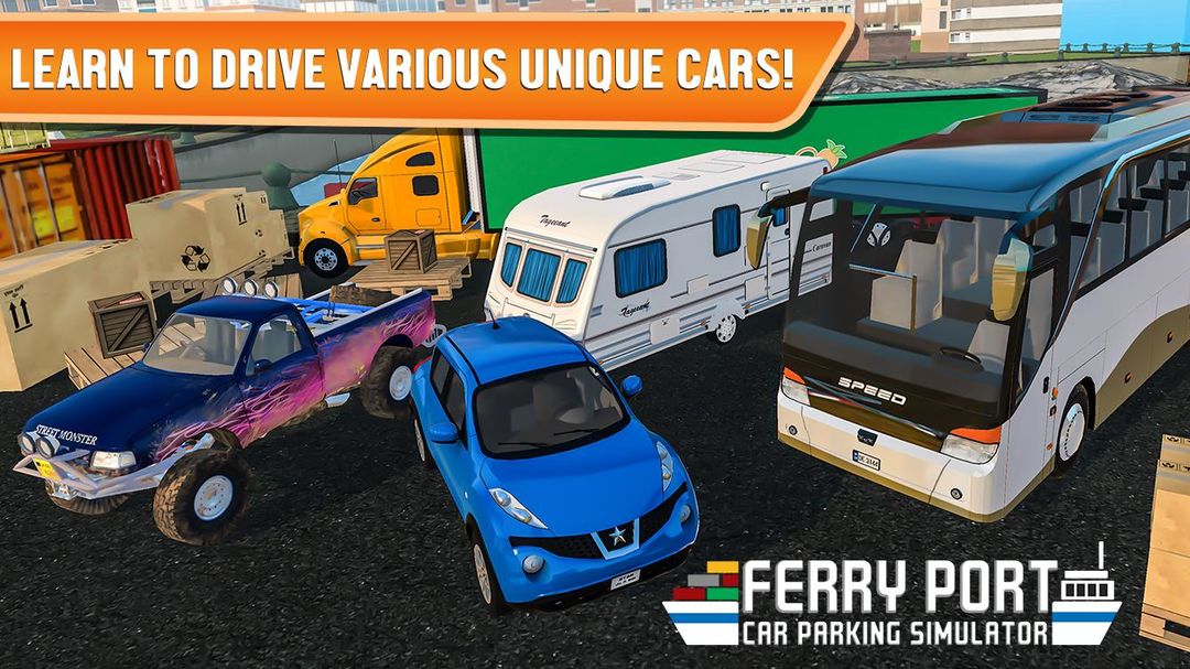 Ferry Port Trucker Parking Sim 게임 스크린 샷