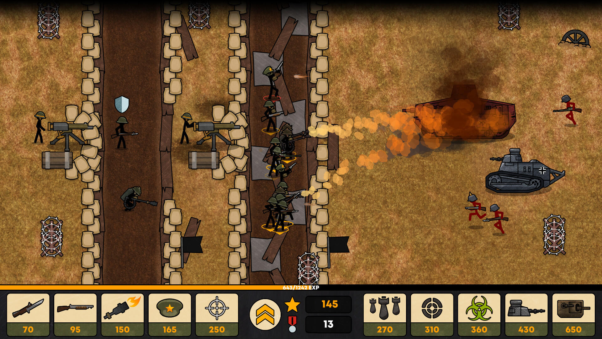 Screenshot 1 of Stickman Trenches 