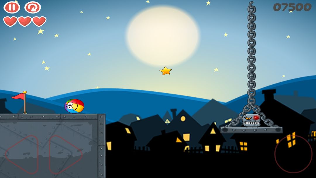 Screenshot of Roller Ball 4: Red Bounce Ball Hero