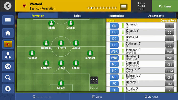 Screenshot 1 of Gestore di calcio mobile 2017 