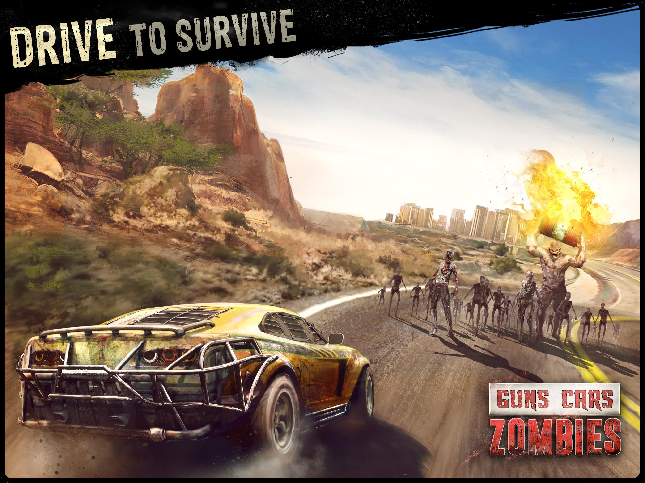 Guns, Cars and Zombies Game Screenshot