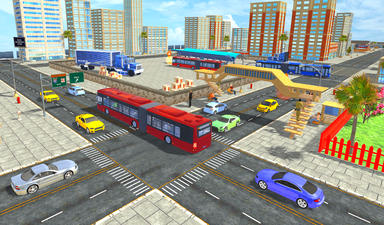 Screenshot 1 of Game Bus Metro Offroad: Simulator Bus 2.8