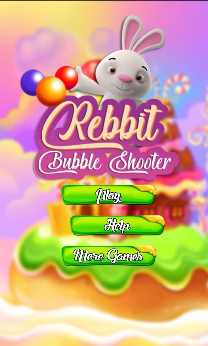 Rebbit Bubble Shooter ゲームのスクリーンショット