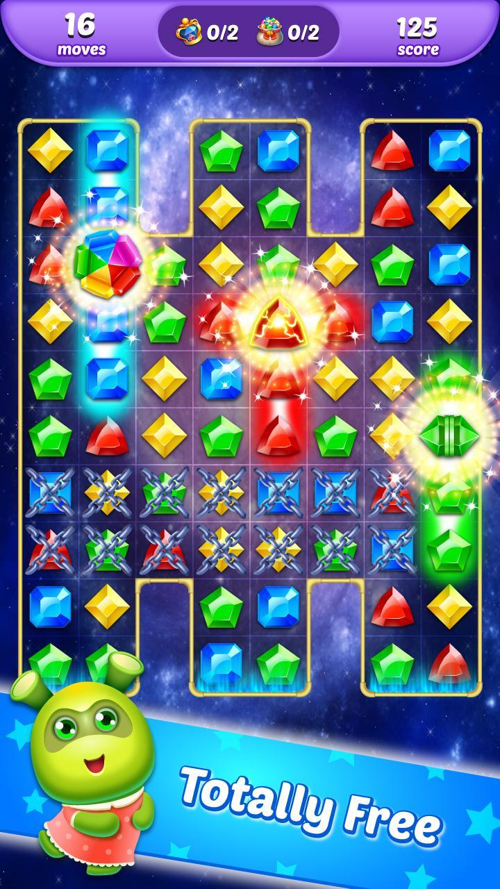 Captura de Tela do Jogo Gems Match 3: Puzzle Mania
