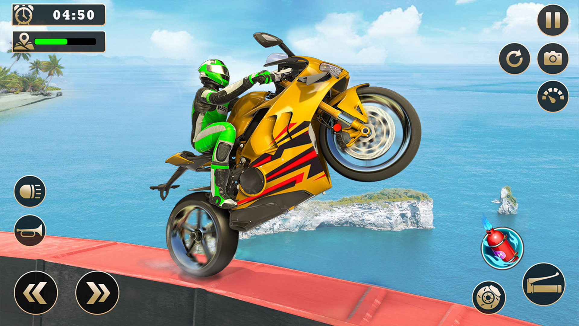 Mega Ramp Bike Stunt Master Game Screenshot