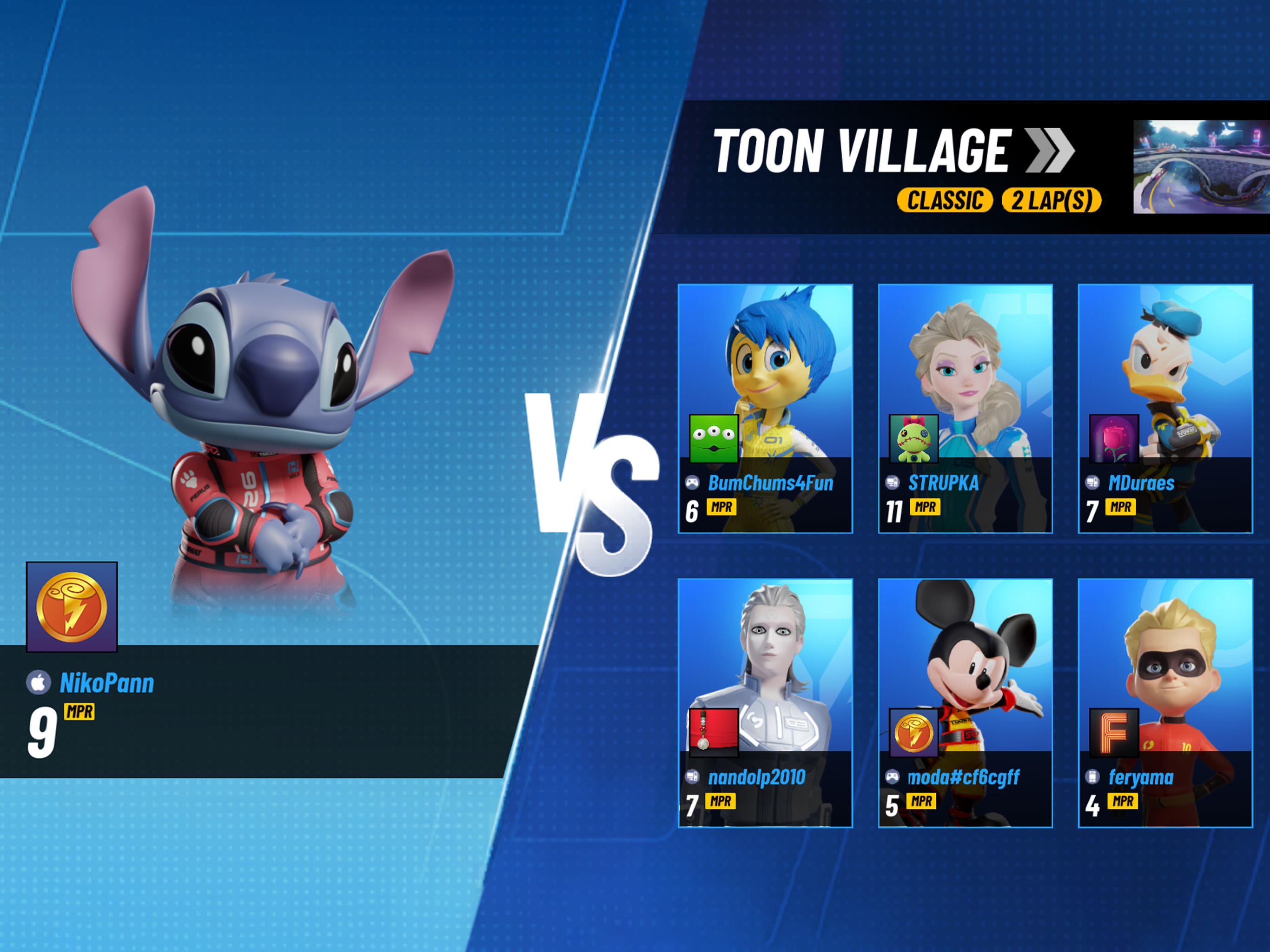 Disney Speedstorm ภาพหน้าจอเกม