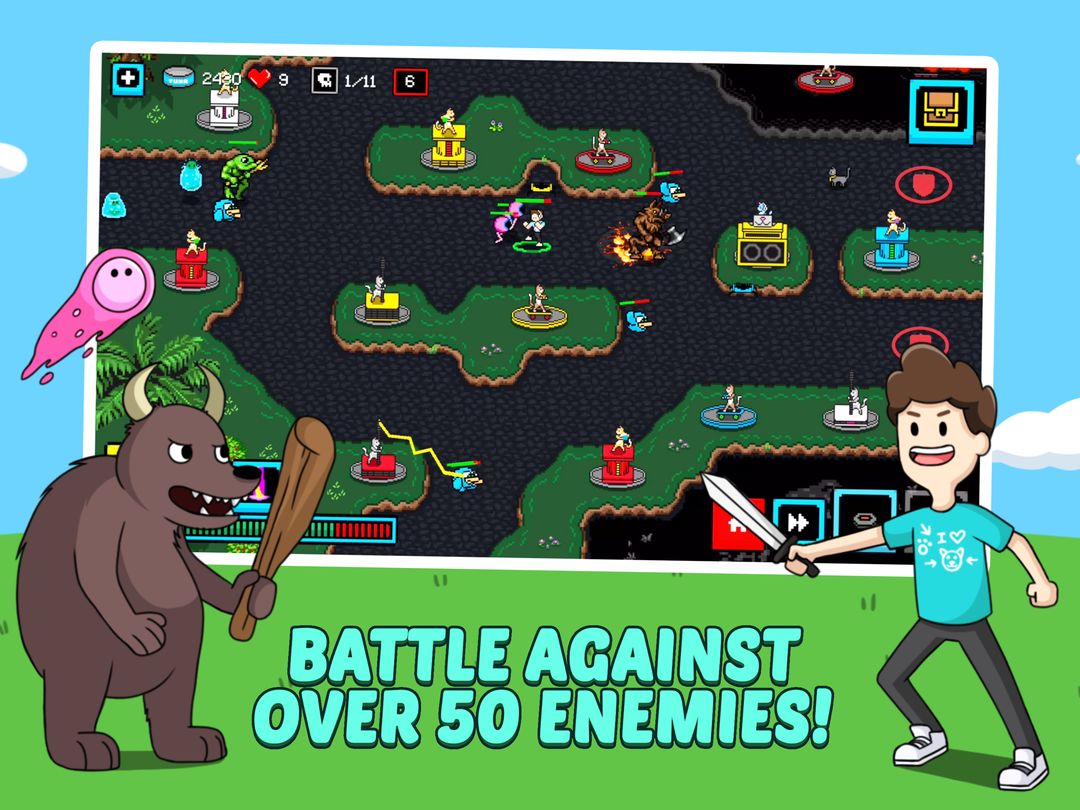 Cats & Cosplay: Epic Tower Defense Fighting Game 게임 스크린 샷