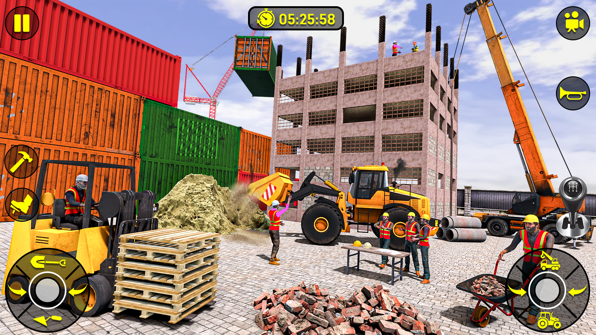 Snow Offroad Construction Site Game Screenshot