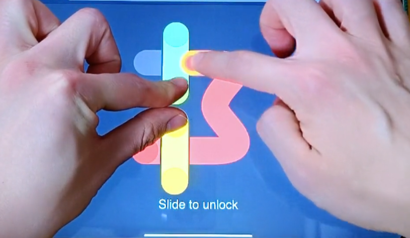Screenshot of Slide to unlock