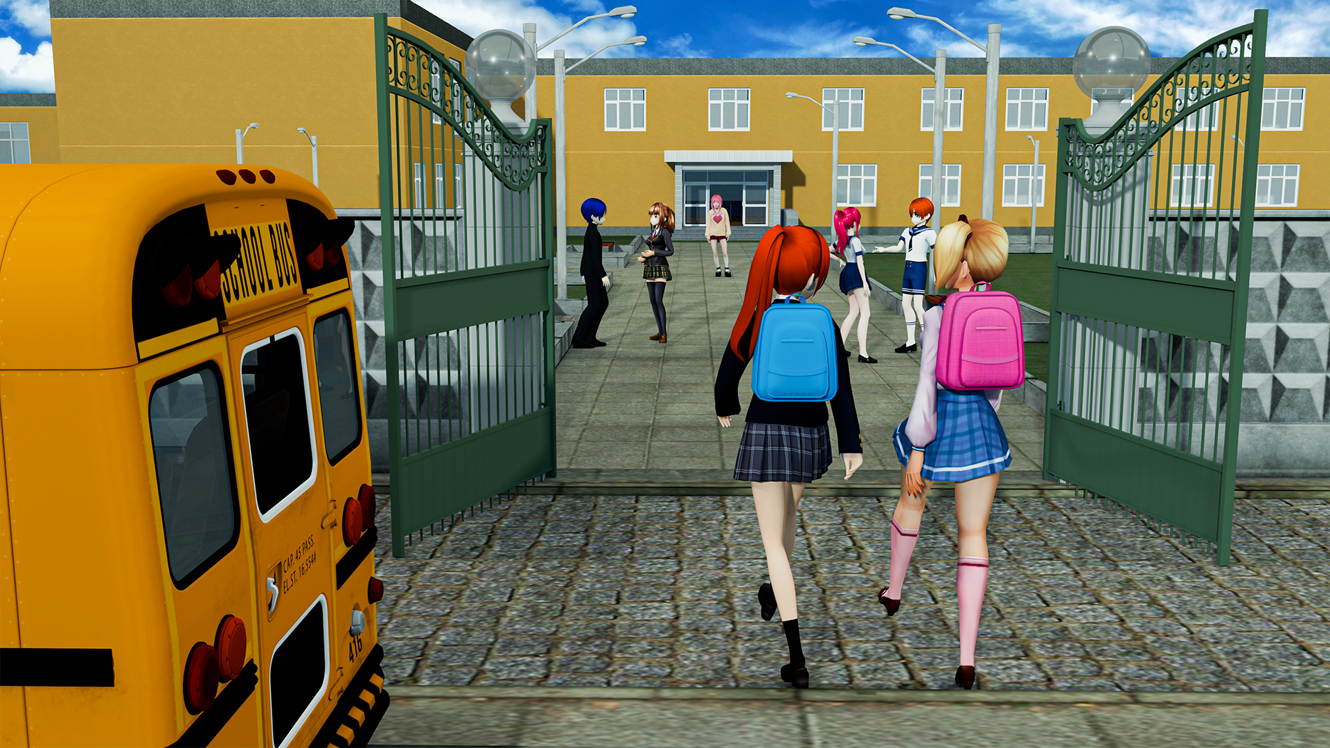 Anime High School Love Story 1 Game Screenshot