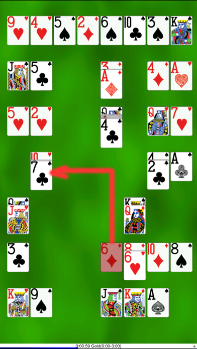 Doubled Card Solitaire Game Screenshot