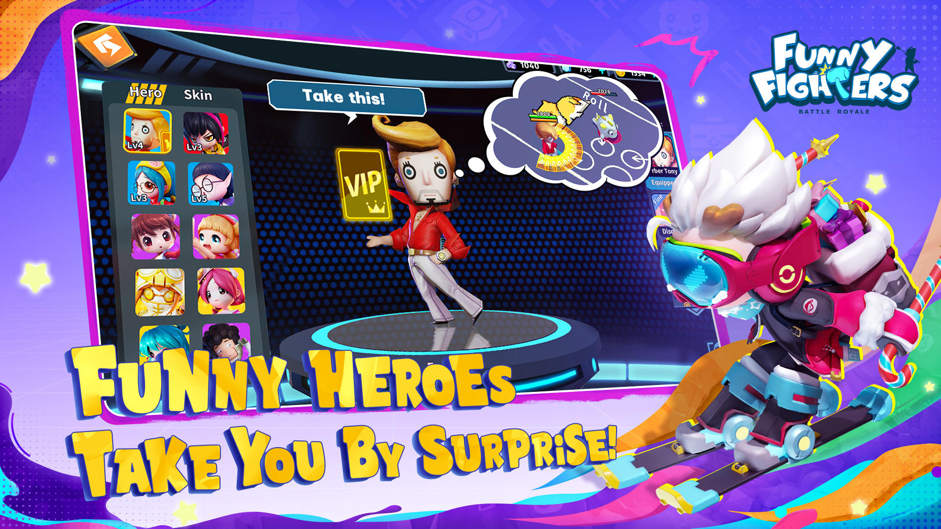 Funny Fighters: Battle Royale Game Screenshot