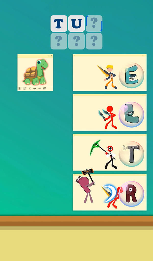 Tower Battle: Alphabet Connect Game Screenshot