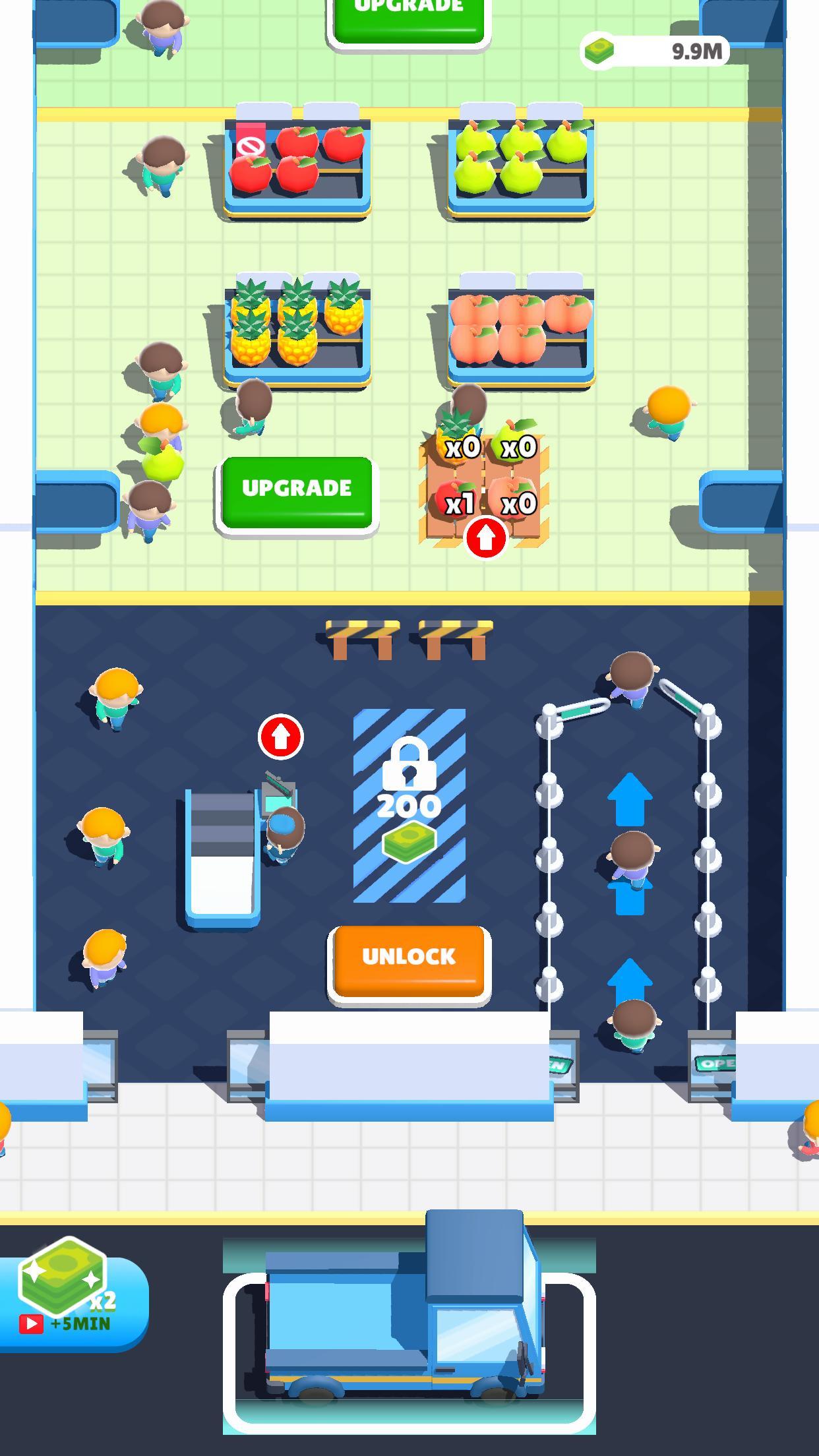 Idle Supermarket Fever Game Screenshot