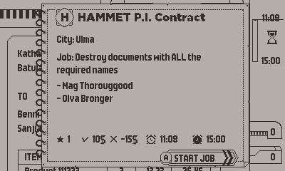 Hammet P.I. Game Screenshot